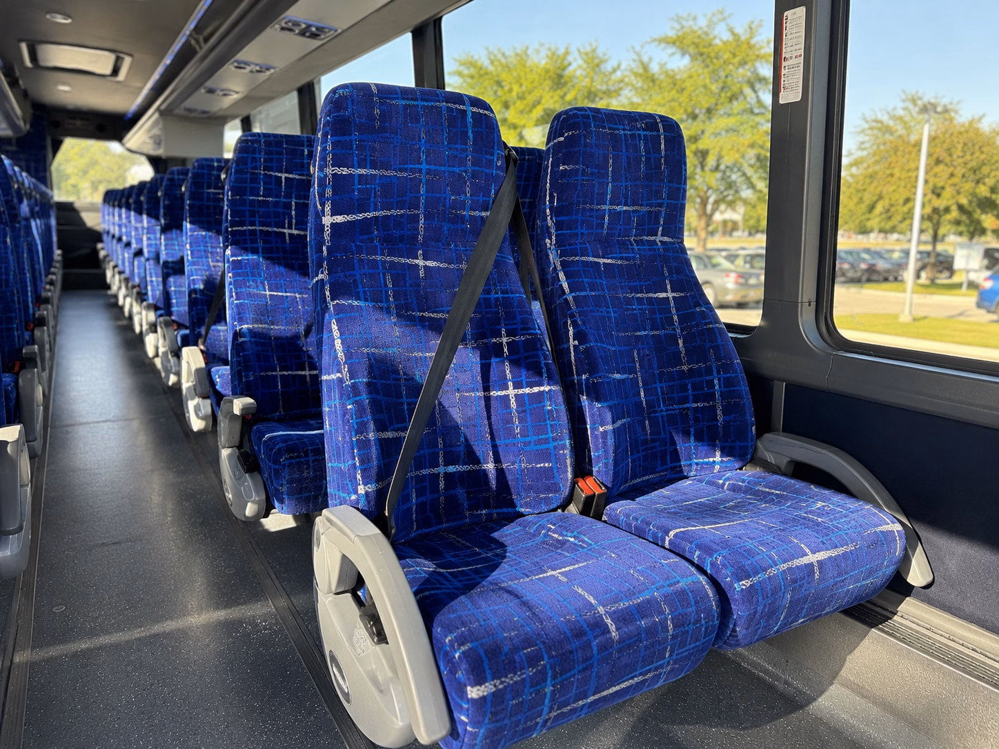 casa grande charter bus rental inside